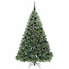 Kunstig juletre med 300 LED med stativ grønn 180 cm PE og PVC