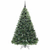 Kunstig juletre med 300 LED med stativ grønn 180 cm PE og PVC