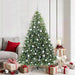 Kunstig juletre med 300 LED med stativ grønn 180 cm PE og PVC