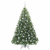 Kunstig juletre med 300 LED med stativ grønn 180 cm PE og PVC