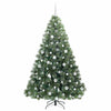 Kunstig juletre med 300 LED med stativ grønn 180 cm PE og PVC