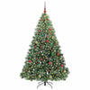 Kunstig juletre med 300 LED med stativ grønn 180 cm PE og PVC
