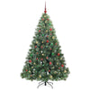 Kunstig juletre med 300 LED med stativ grønn 180 cm PE og PVC