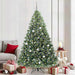 Kunstig juletre med 300 LED med stativ grønn 210 cm PE og PVC