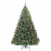 Kunstig juletre med 300 LED med stativ grønn 210 cm PE og PVC
