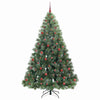 Kunstig juletre med 300 LED med stativ grønn 210 cm PE og PVC
