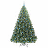 Kunstig juletre med 300 LED med stativ grønn 210 cm PE og PVC