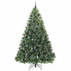Kunstig juletre med 300 LED med stativ grønn 240 cm PE og PVC