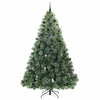 Kunstig juletre med 300 LED med stativ grønn 240 cm PE og PVC