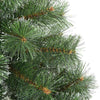 Kunstig juletre med 300 LED med stativ grønn 240 cm PE og PVC