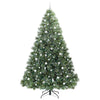 Kunstig juletre med 300 LED med stativ grønn 240 cm PE og PVC