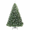 Kunstig juletre med 300 LED med stativ grønn 240 cm PE og PVC