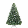 Kunstig juletre med 300 LED med stativ grønn 240 cm PE og PVC
