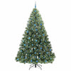Kunstig juletre med 300 LED med stativ grønn 240 cm PE og PVC