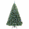 Kunstig juletre med 300 LED med stativ grønn 240 cm PE og PVC