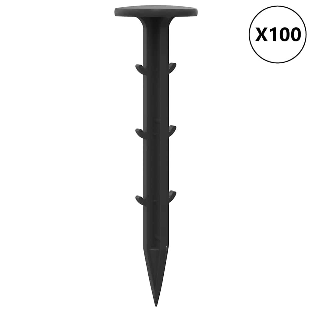 Bakker 100 pcs Svart Ø3 x 11 cm Plast