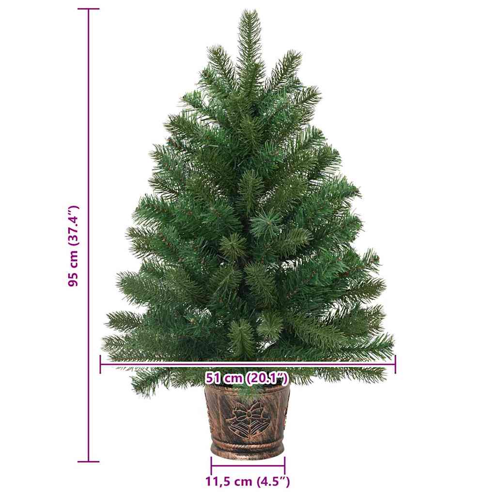 Kunstig juletre med stativ grønn 95 cm PVC, PE og stål