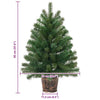 Kunstig juletre med stativ grønn 95 cm PVC, PE og stål