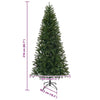 Kunstig juletre med stativ grønn 210 cm PVC, PE og stål