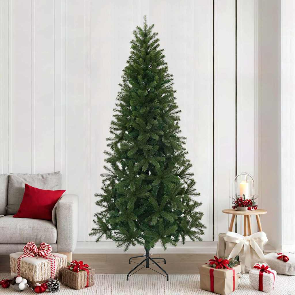 Kunstig juletre med stativ grønn 240 cm PVC, PE og stål