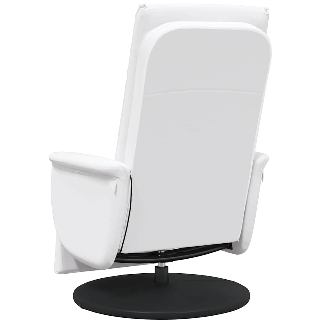 Svingbar massasje lenestol Hvit 71 x 90 x 105 cm Kunstlær
