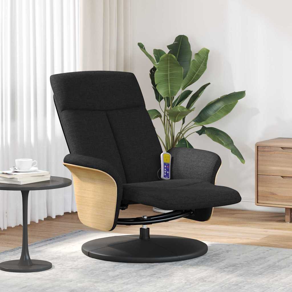 Massasjestol Svart 79 x 87 x 104,5 cm stoff