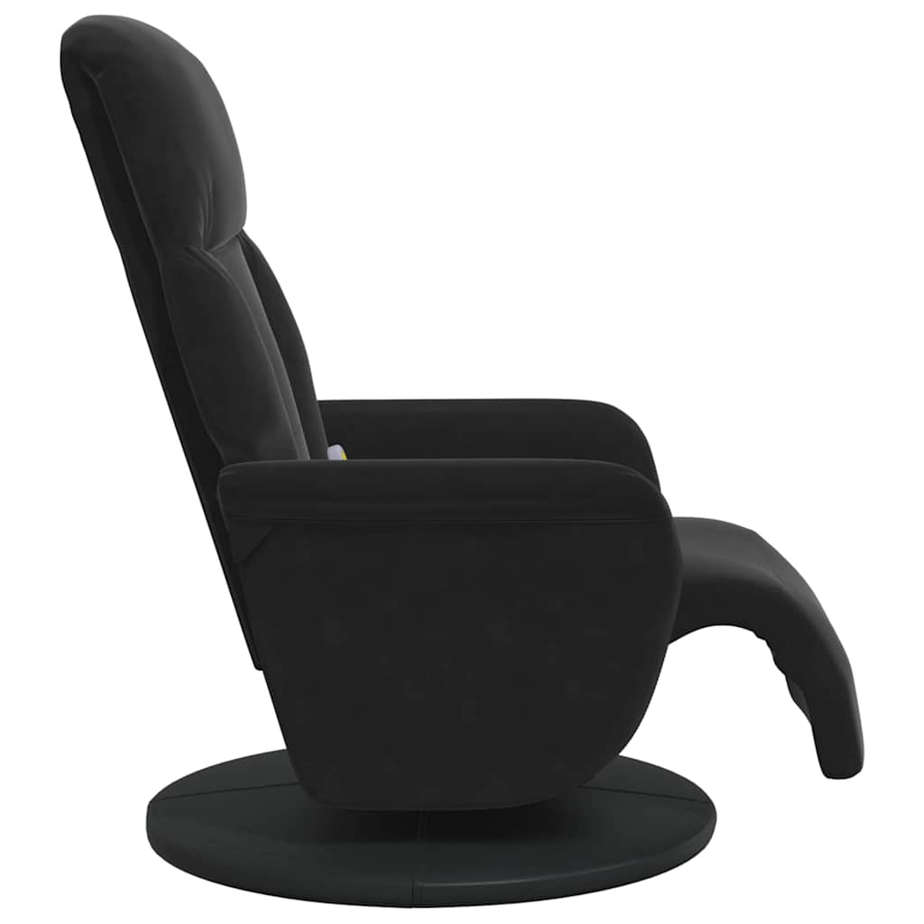 Massasjestol Svart 91 x 71 x 105 cm Fløyel