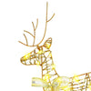 LED Reinsdyr med 80 LED 4 pcs Gull PET