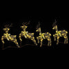 LED Reinsdyr med 80 LED 4 pcs Gull PET