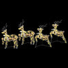 LED Reinsdyr med 80 LED 4 pcs Flerfarget PET
