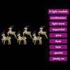 LED Reinsdyr med 180 LED 6 pcs Flerfarget PET