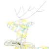LED Reinsdyr med 40 LED 5 pcs Flerfarget PET