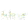 LED Reinsdyr med 40 LED 5 pcs Flerfarget PET