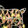 LED Reinsdyr med 40 LED 7 pcs Flerfarget PET