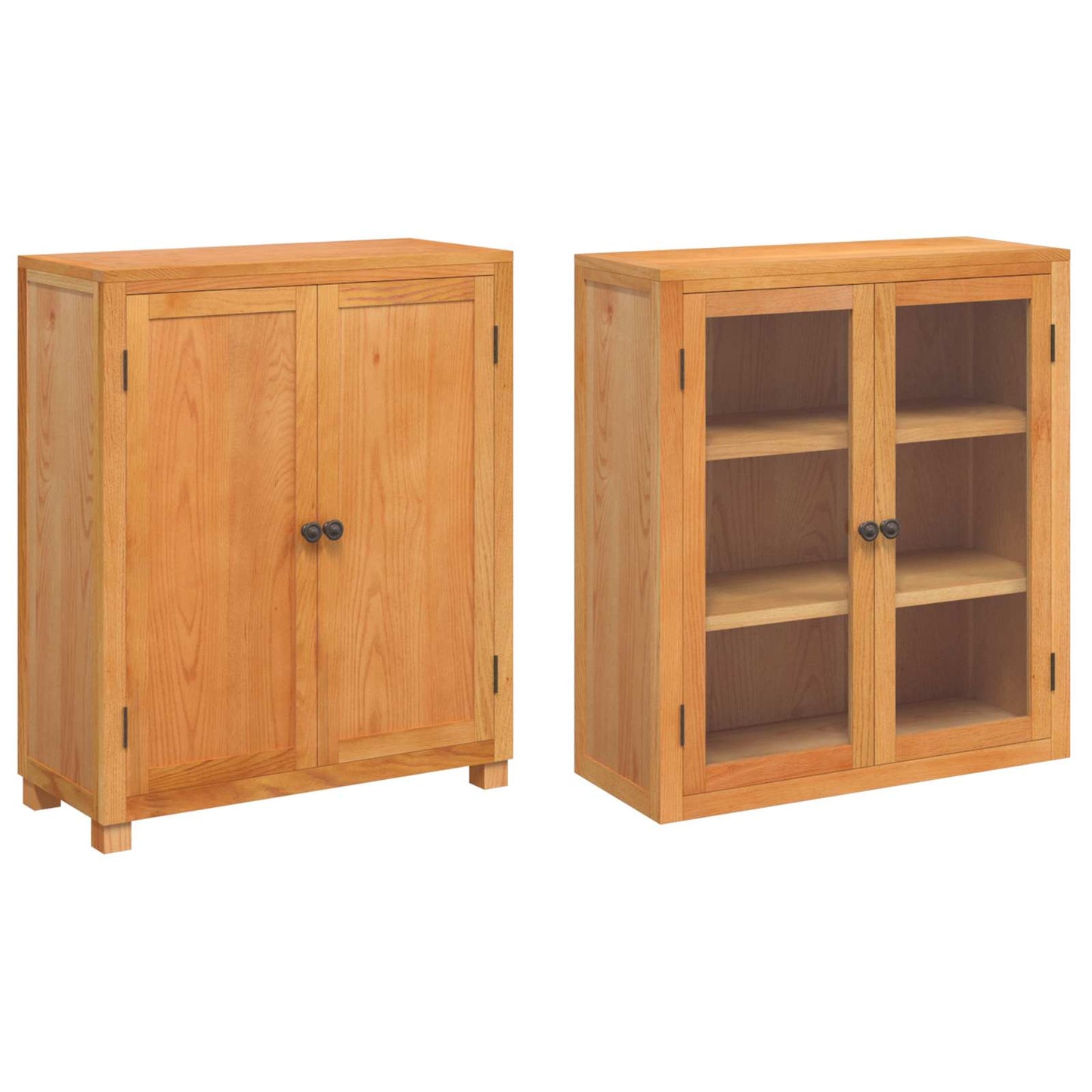 Lager møbelsett med hylle 2 pcs Naturlig Konstruert tre og eik vidaXL