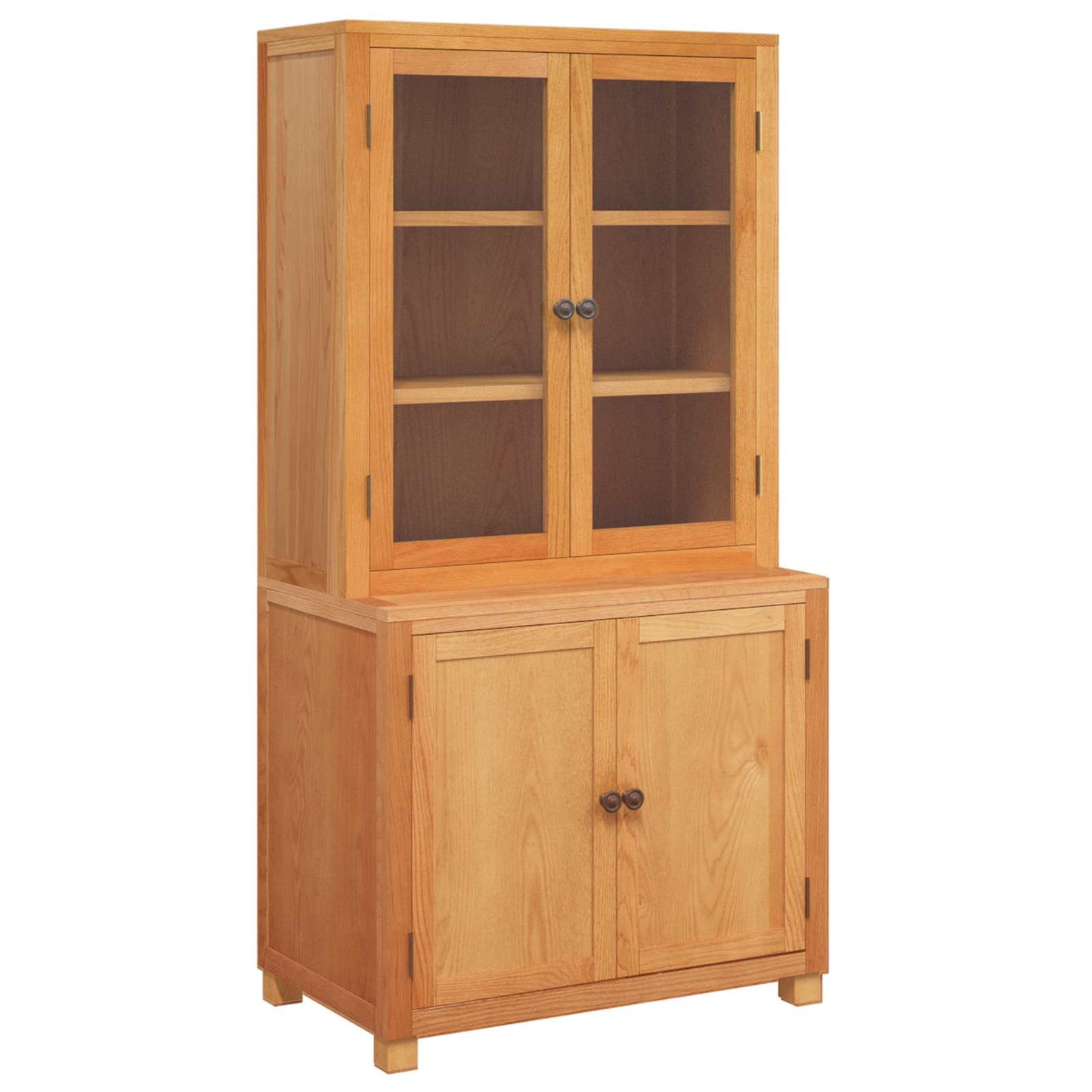 Lager møbelsett 2 stk. Brun 80 x 50 x 160 cm Massivt Eiketre
