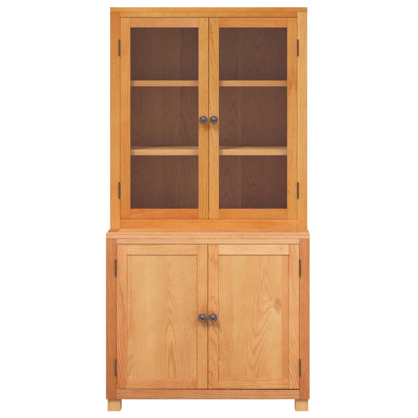 Lager møbelsett 2 stk. Brun 80 x 50 x 160 cm Massivt Eiketre
