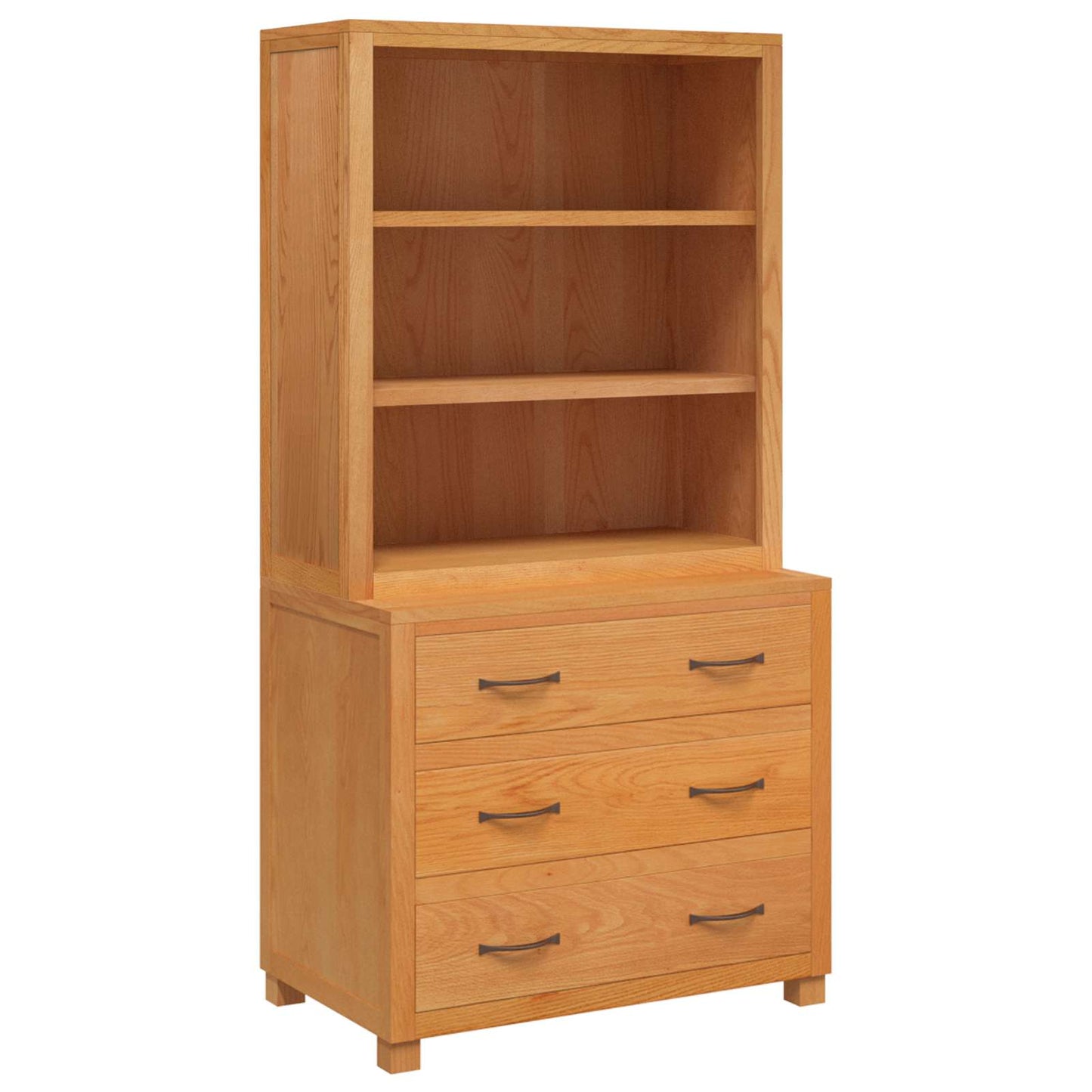 Lager møbelsett 2 stk. Brun 80 x 50 x 160 cm Massivt Eiketre