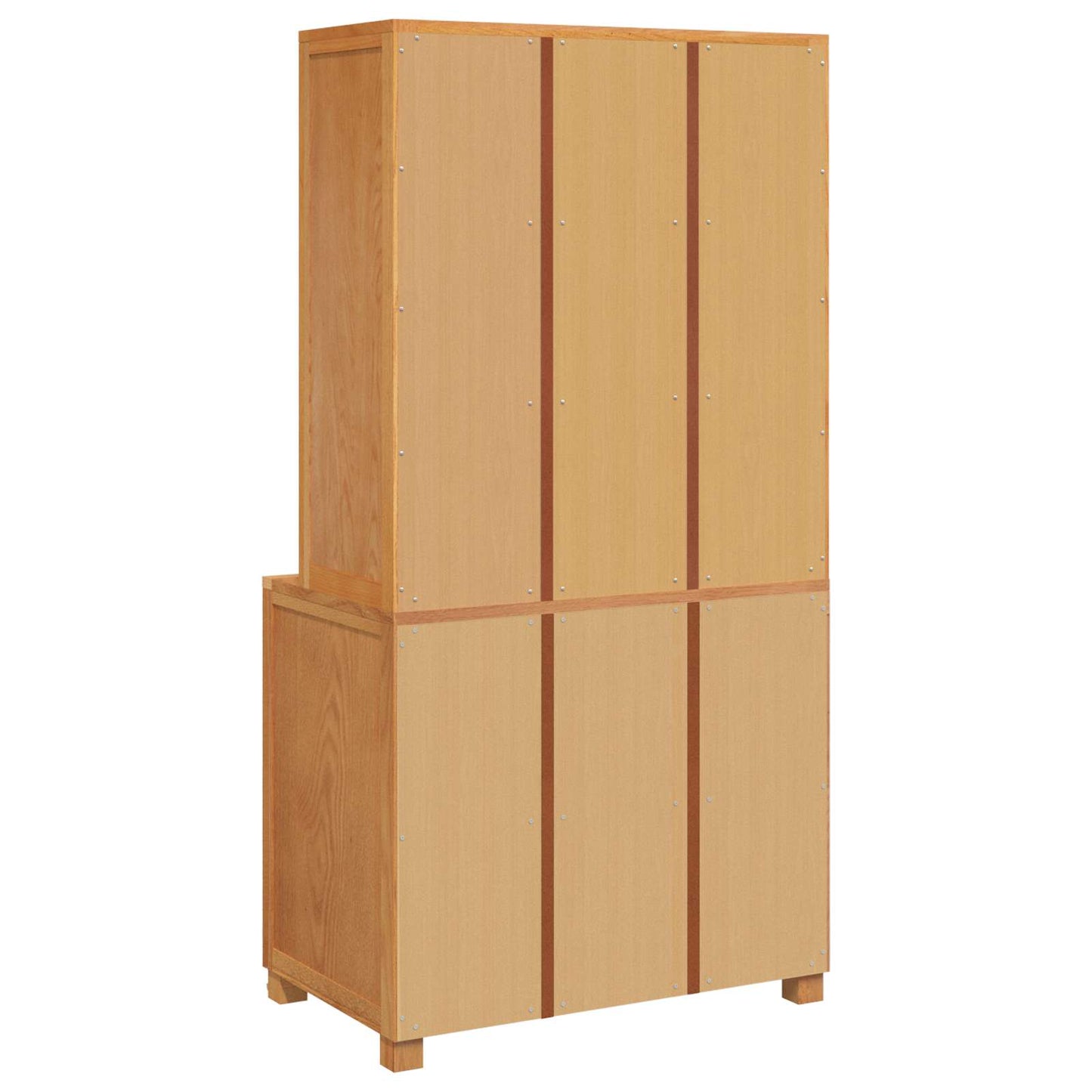 Lager møbelsett 2 stk. Brun 80 x 50 x 160 cm Massivt Eiketre