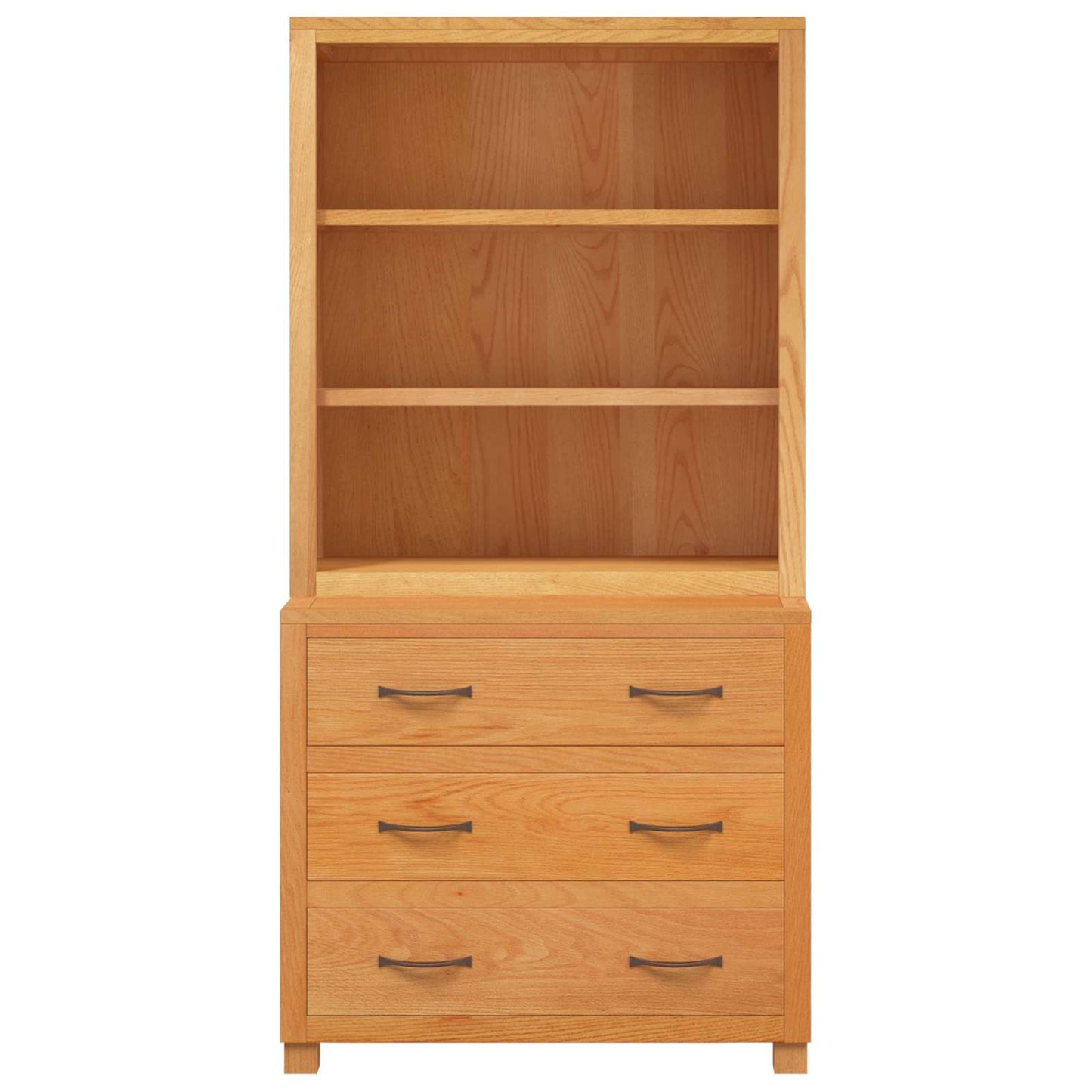 Lager møbelsett 2 stk. Brun 80 x 50 x 160 cm Massivt Eiketre