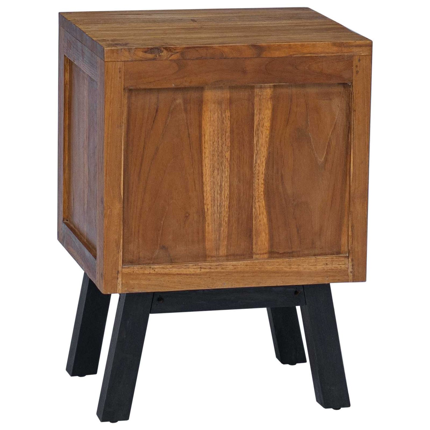 Nattbord med skuff Naturlig 40 x 35 x 55 cm Massivt Teaktre