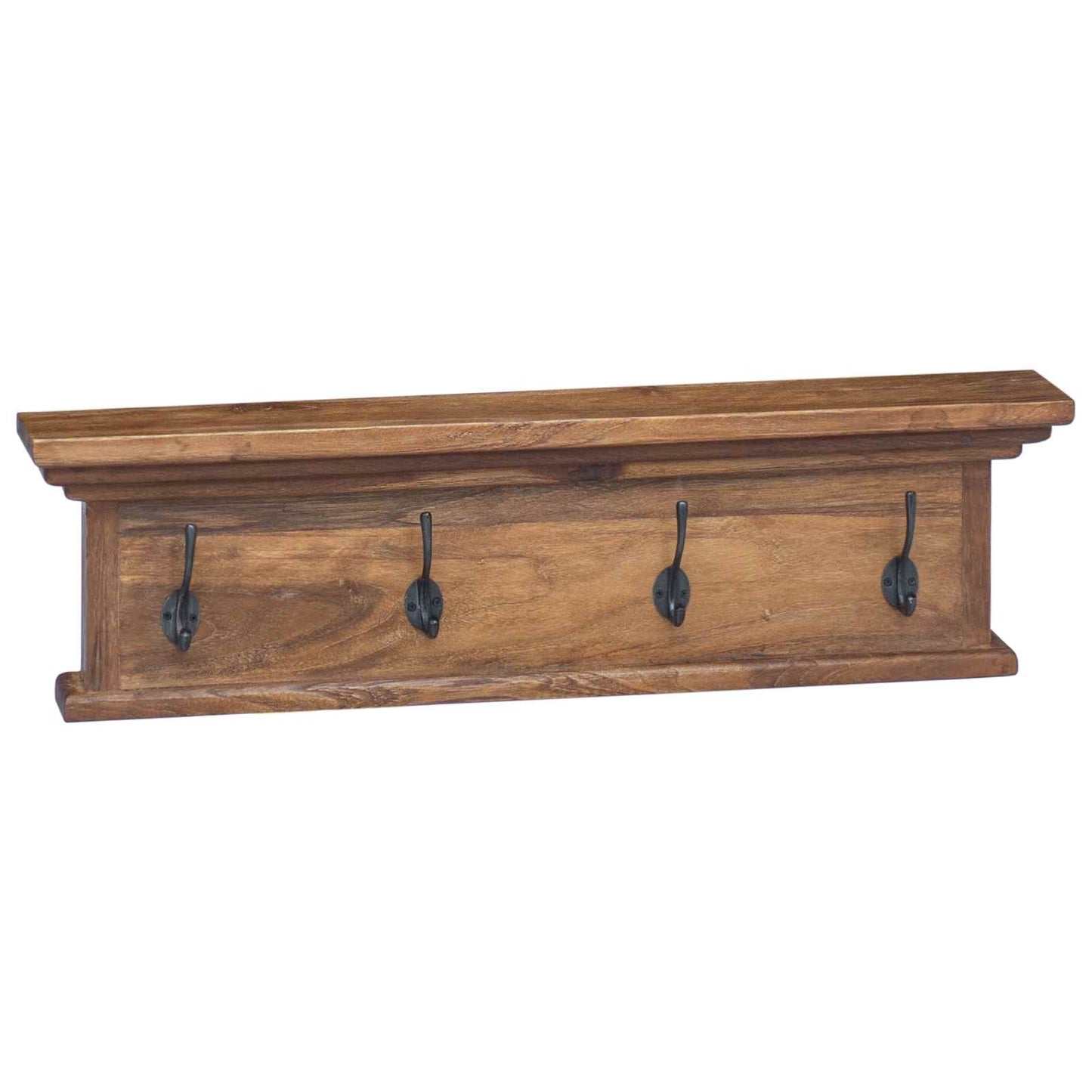 Vegghengt kleshenger Naturlig 70 x 10 x 20 cm Massivt Teaktre