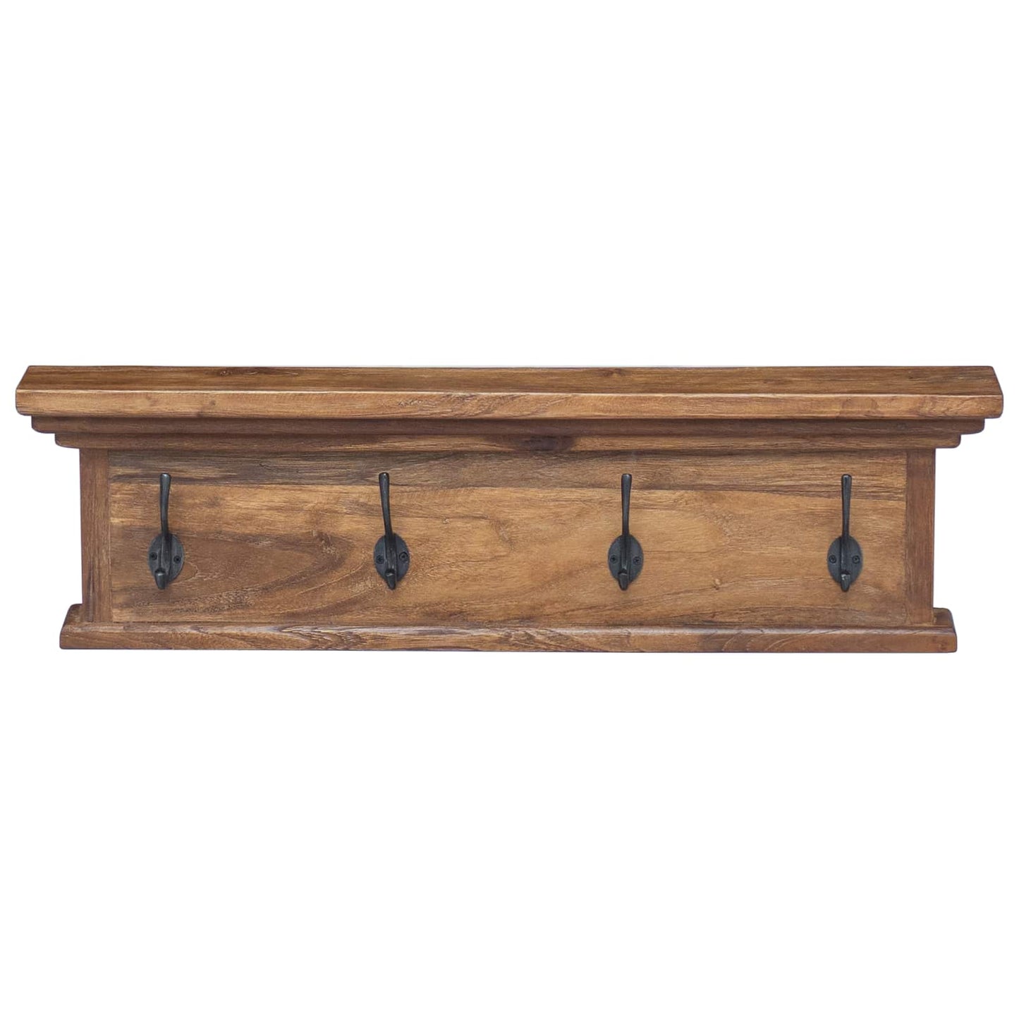 Vegghengt kleshenger Naturlig 70 x 10 x 20 cm Massivt Teaktre