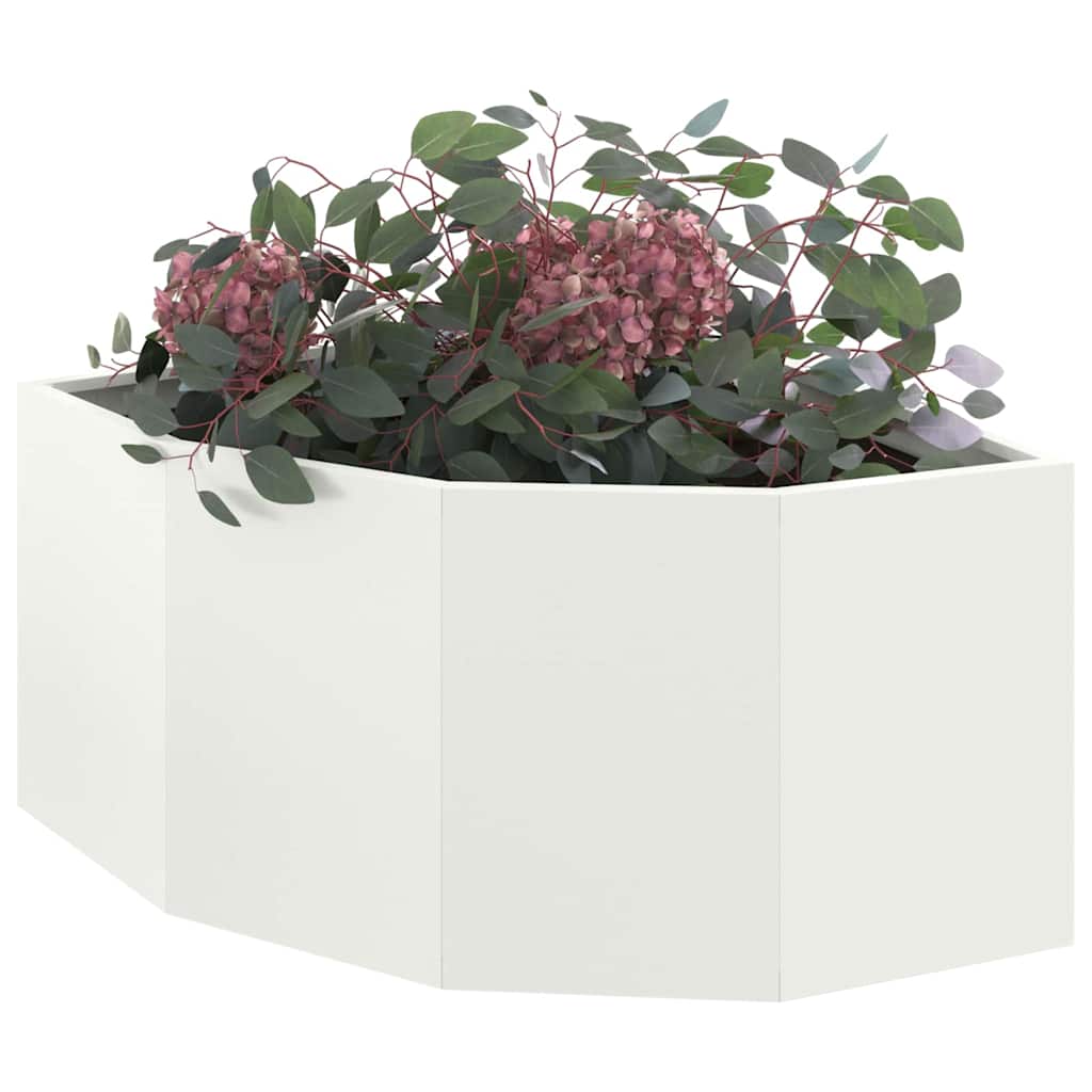 Hjørne Plante Hvit 60 x 60 x 35 cm Stål