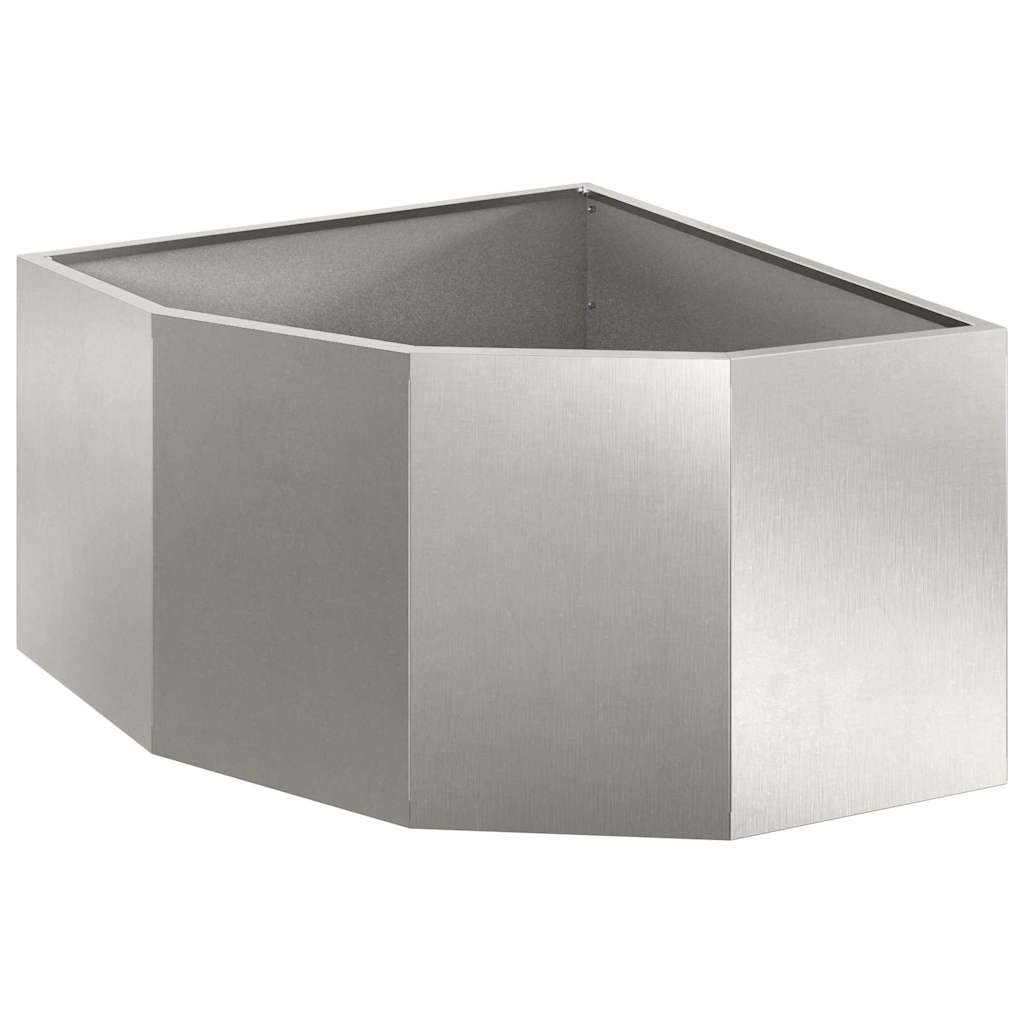 Hjørne Plante sølv 60 x 60 x 35 cm Rustfritt stål