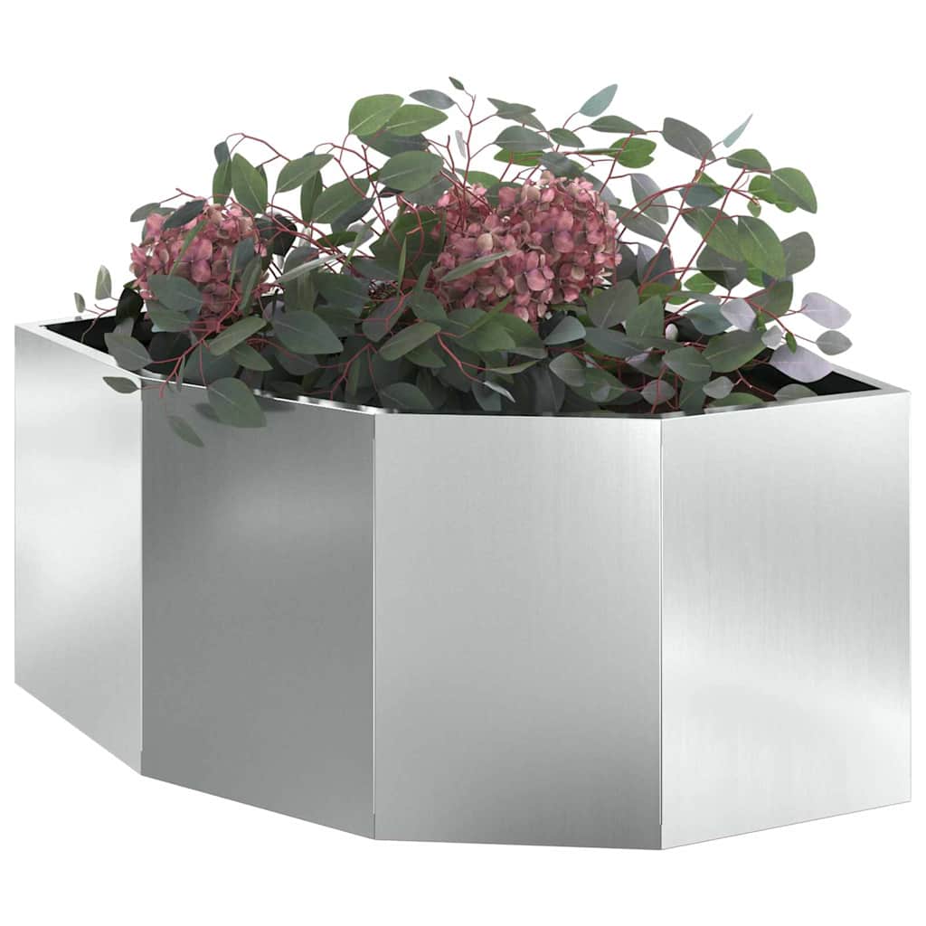 Hjørne Plante sølv 60 x 60 x 35 cm Galvanisert stål