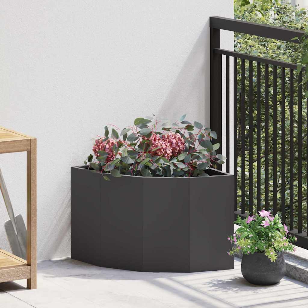 Hjørne Plante Svart 45 x 45 x 35 cm Stål