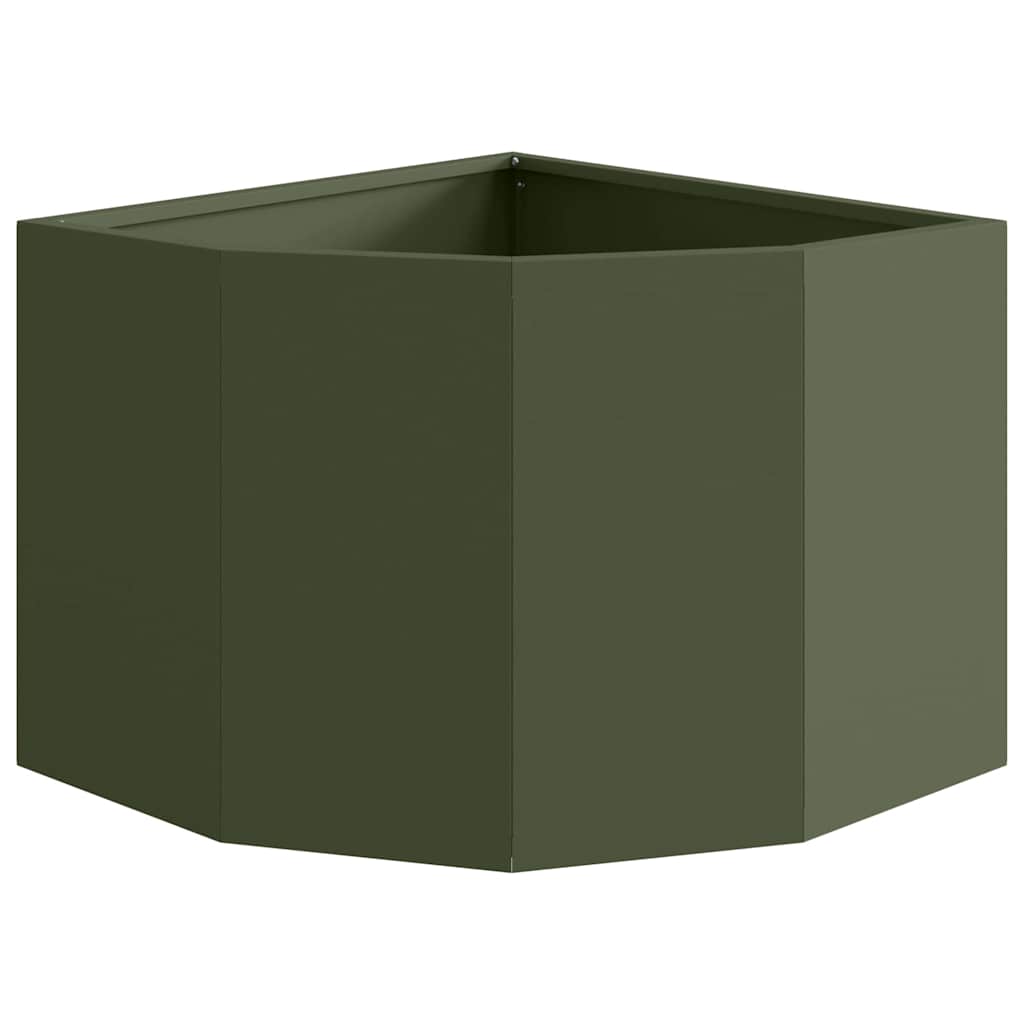 Hjørne Plante Olivengrønn 45 x 45 x 35 cm Stål