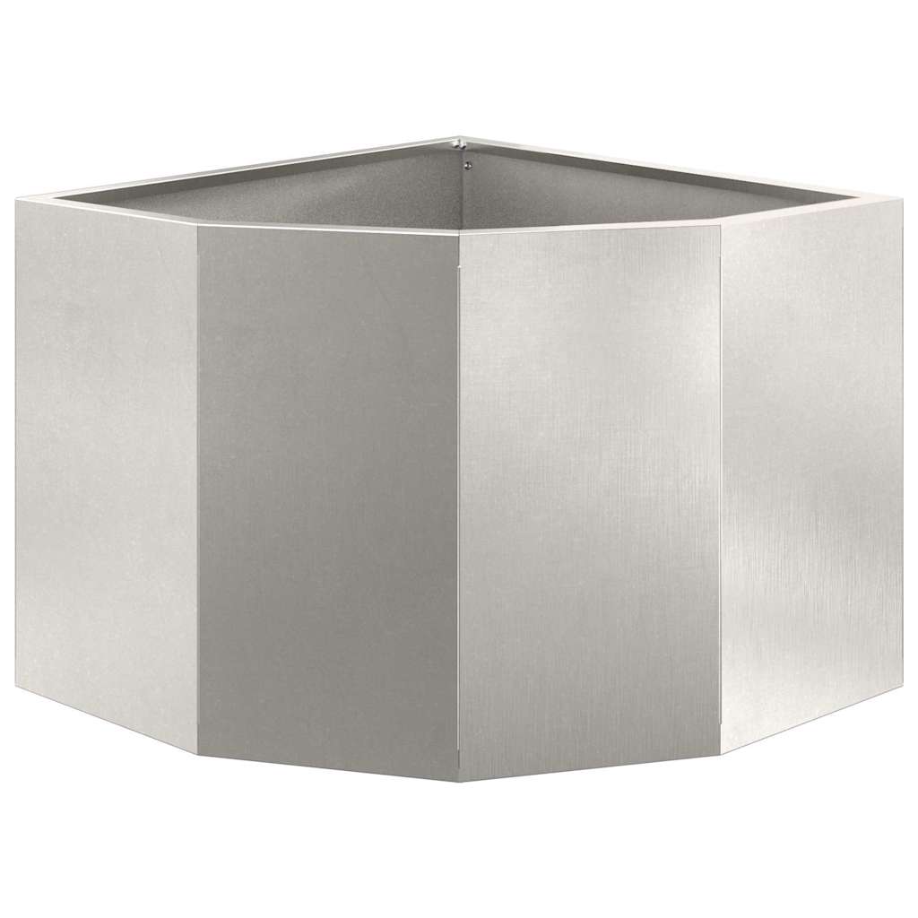 Hjørne Plante sølv 45 x 45 x 35 cm Rustfritt stål