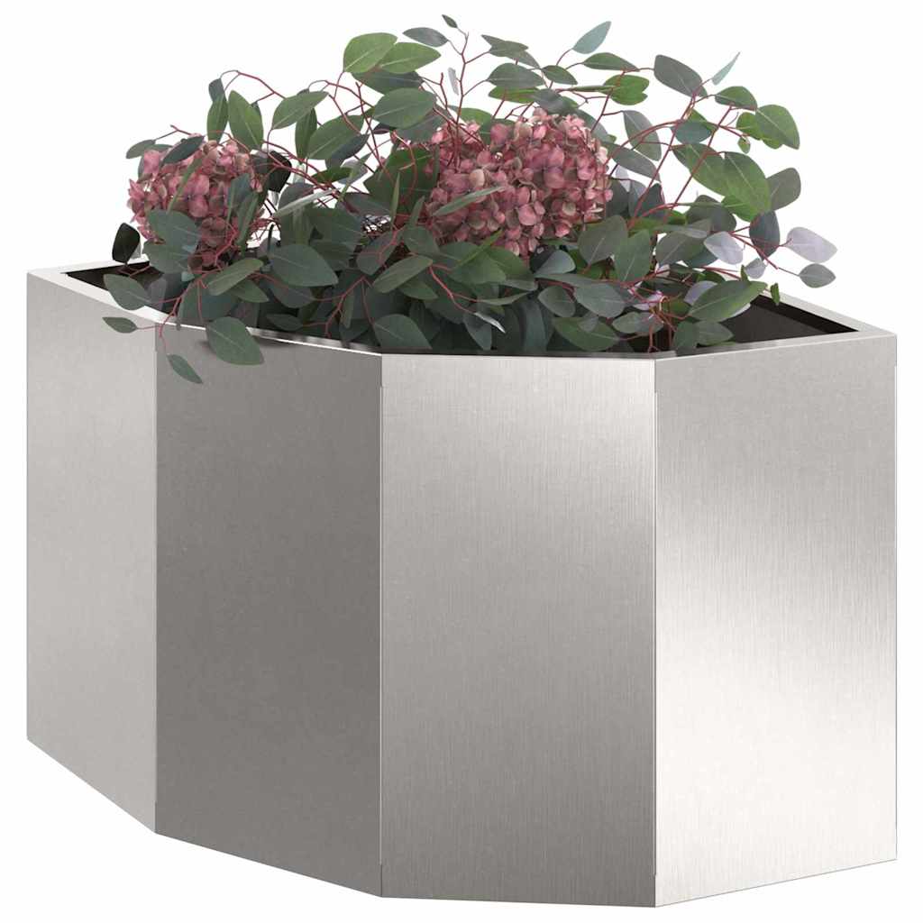 Hjørne Plante sølv 45 x 45 x 35 cm Rustfritt stål